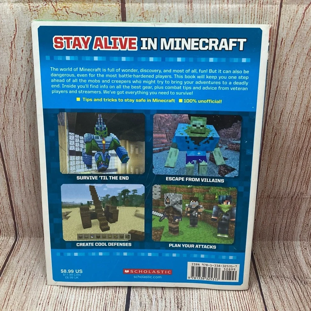MINECRAFT: 100% Unofficial Stay Alive In Minecraft Book Scholastic Game Master